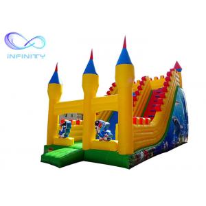 China Kids 0.55mm Commercial Outdoor Inflatable Slide With Bouncer wholesale