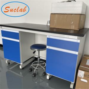 Steel Hospital Chemistry Lab Desk , Multipurpose Science Laboratory Table