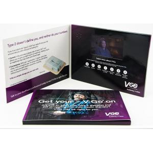 China 4.3Inch Multi pages Video Booklet for Trade Show , 512M lcd video brochure card supplier