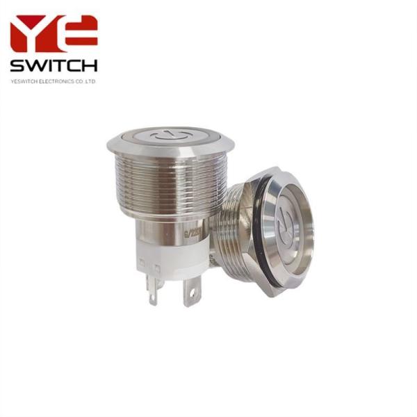 16A High Current Metal Push Button Switch IP67 Steel Push Button With Illuminated