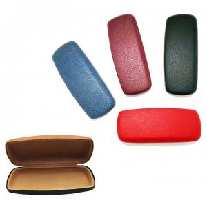 PU Leather Hard Metal Glasses Case 160*66*39mm Excellent Impact Resistance