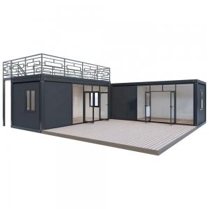 Assembly Container ZCS With Floor To Ceiling Glass Guardrail Platform