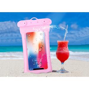 China New air floating mobile phone waterproof swimming inflatable mobile phone bag supplier