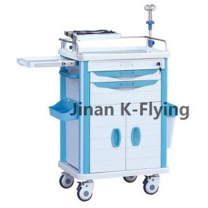 Portable ABS Plastic Hospital Emergency Cart Medical Trolley