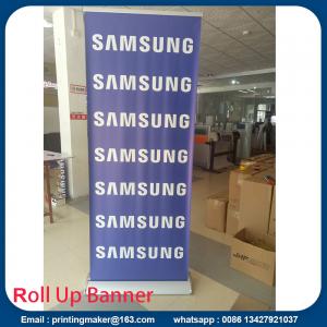 China Luxury silver Pull up Banners Roller up Banners supplier