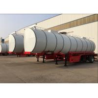 China 34CBM 3 Axle Hot Bitumen Tank Trailer Carbon Steel Tank Material High Loading on sale