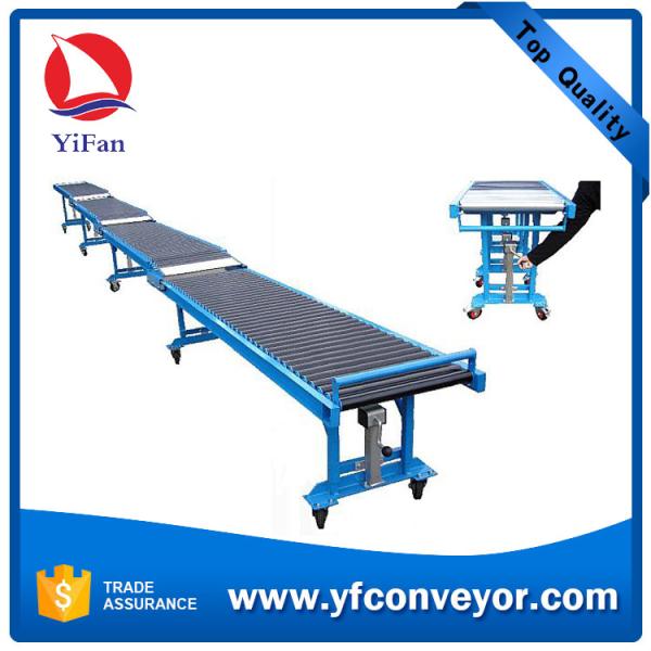 High Rise Expressway Telescopic Gravity Roller Unloading Conveyor