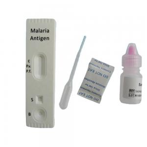 Tropical Disease Rapid Diagnostic Test Kit Malaria Rdt Antibodies Pv / Pf Blood