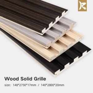 China Environmental Protection Wall Panel Wood Grille Groove Solid Wood Wall Panel supplier