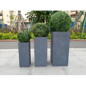 2019 factory hot selling light weight waterproof outdoor garden modern square flower pots for outdoor