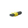 China Mini Housing MPO Connector 3.8mm round boot Fiber Optic metal insert spring push wholesale
