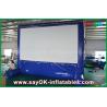 Large Inflatable Movie Screen Blue Inflatable Outdoor Movie Screen Customized