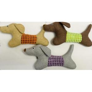 3 Clrs Dog Squeak Toy Customizable Plush Dog Toy BSCI Audit