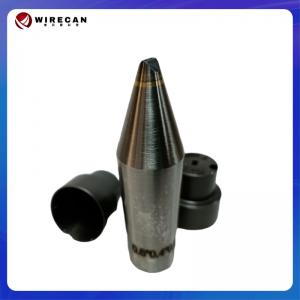 Extrusion tip and die With Solid Tungsten Carbide, Steel With Heat Treated
