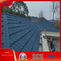 China Roofing Materials Color Stone Chips Coated Steel Roofing Tile Waterproof Fireproof on sale