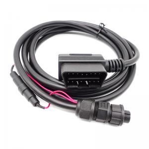 Cars OBD Cable Assembly With Waterproof Fuse And Multi Language Support