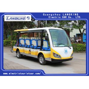 Safety Belt Electric Tourist Car With 14 Seats Battery Protection Chain