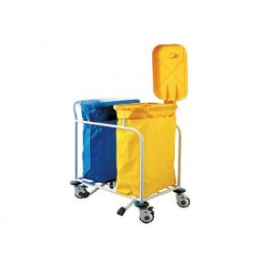 Double Baskets Medical Trolley Hospital Metal Laundry Cart , Dressing trolley (Als-MT15b)