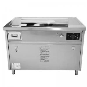 China Rectangle Stainless Steel Japanese Teppanyaki Grill Table Built in Griddle supplier