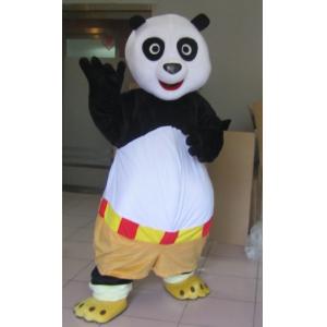 China Lovely Kung fu panda Mascot Cartoon Character Costumes for Adult supplier