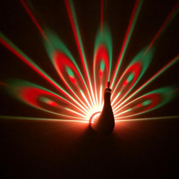 Novelty gifts Peacock projection lamp