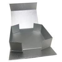 China Customized Magnetic Folding Gift Box Luxury Golden Silver Black Box on sale