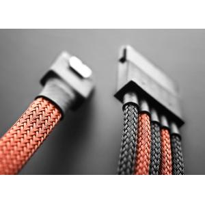 Flexible Nylon Expandable Braided Sleeving , Nylon Braided Cable Wrap