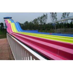 China Waterslide を競争させる隣り合わせの多車線のガラス繊維の競争のスライド注文水スライド supplier