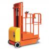 Safety Brackets Electric Aerial Order Picker Forklift Customized Color