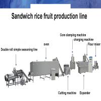 China Chocolate Jam Peanut Butter Sandwich Core Filled Rice Cracker Puffed Snack Food Production Line Processing Equipment on sale