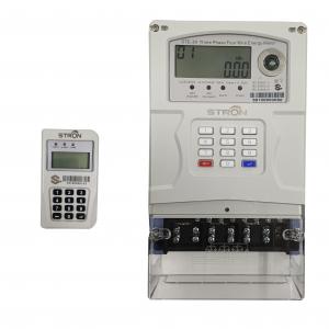 China 10A 4000imp/KWh Smart Prepaid Electricity Meter Three Phase With CIU supplier