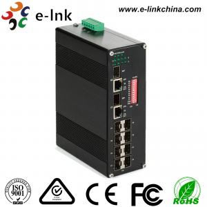 China Manageable Industrial Ethernet Media Converter 10 / 100 / 1000M SFP Combo supplier