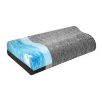 China Memory Foam Double Layer Pillow Contour Breathable Bamboo Charcoal on sale