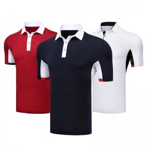 Casual Business Breathable Black Company Polo Shirt Heat Transfer Formal Style 100% Polyester
