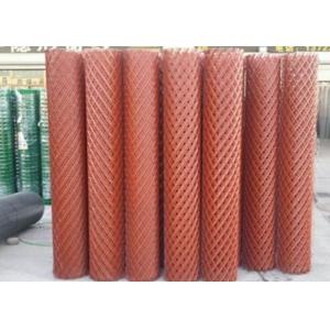 China Big Holes Wire Mesh Rolls , 0.3 - 2mm Steel Expanded Mesh Fencing Rolls supplier