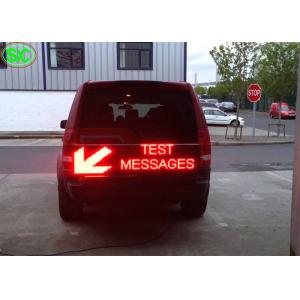 RGB Car LED Sign Display With Meanwell Power Supply , High Definition IP65 Waterproof