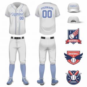 Anti UV Durable Baseball Uniform Sets , Anti Bacterial Team Softball Pants