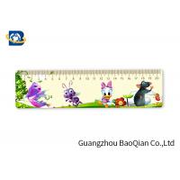 China Kids Stationery Gifts 3D Custom Plastic Rulers , Lenticular Image Printing Beautiful Figure on sale