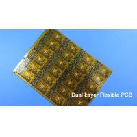 China Double Sided FPC Dual Layer Flexible Printed Circuit 0.2mm thickness 2 Layer FPC with white silkscreen for LCD Module on sale