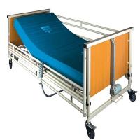 China Cold Rolling Steel Structure Automatic Patient Bed , Wood Medical Adjustable Bed on sale