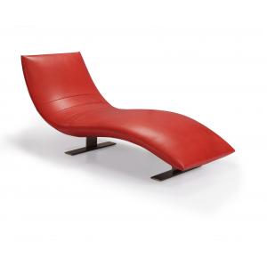 Red Outdoor Lounge Chairs Leather For Home And Office Use