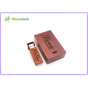 China Engraving USB Wooden Memory Sticks Customized Logo 128MB - 64GB Capacity supplier