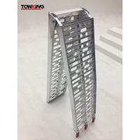 China Aluminium 340kg Capacity 310mm Width Metal Trailer Ramps Foldable on sale