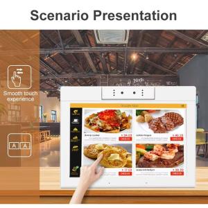China desktop 10.1inch L shape android tablet pc wifi NFC touch screen quad core smart office self-service kiosk business use wholesale