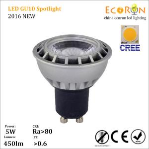 2016 new style aluminum spotlight 6w 480lm gu10 led bulb cob spotlight 240v