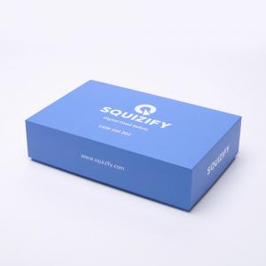 China Blue Cardboard Candy Box Supermarket Advertising Promotional For Packaging supplier