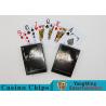 China 143g Casino Playing Cards / Waterproof Playing Cards With Black Core Paper wholesale