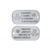 China Custom Aluminum, Stainless Steel, Pewter Man - Woman Stamped Personalised Dog Tags on sale