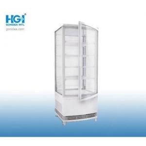 Vertical Curved Glass Door Countertop Chiller 86L