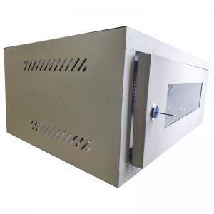 6U Server Rack with Glass Door, Cooling Fan & Locks, Removable Side Panels